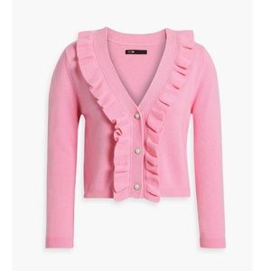 Maje cropped wool blend cardigan